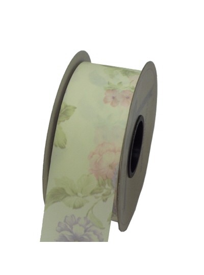 꽃공단리본7cm(아이보리)