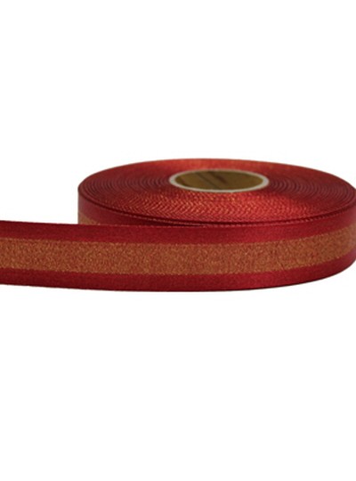 이중직금사리본(빨강)50yd