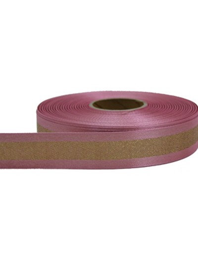 이중직금사리본(핑크)50yd