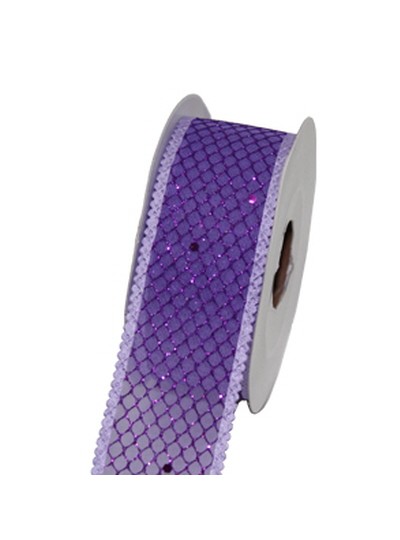 그물리본3.2cm(보라)