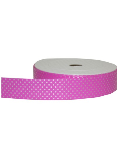 땡땡이수지리본(진핑크)50yd