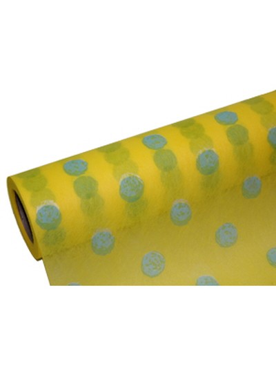 부직포롤투칼라도트포장지(노랑)20yd