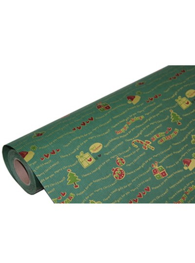종이롤포장지x-mas(카키)