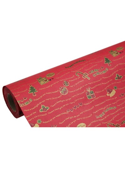 종이롤포장지x-mas(빨강)