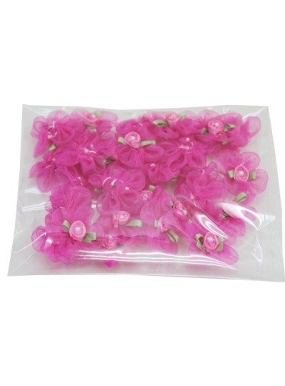 포인트장미리본(30개)꽃핑크