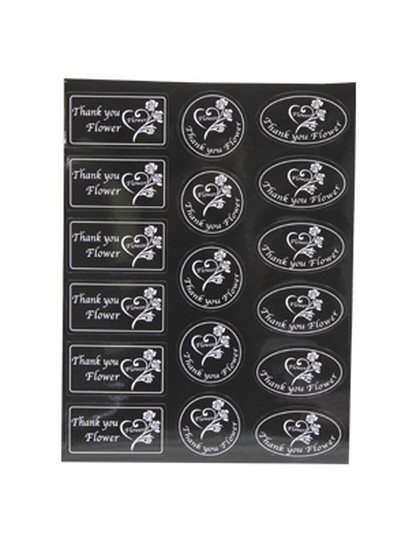 스티커(4장)블랙