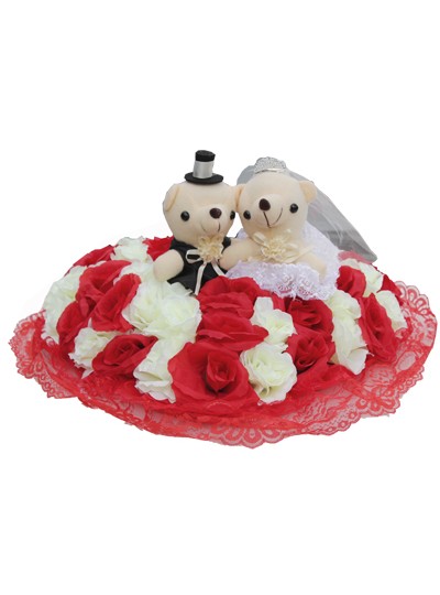 웨딩카장식조화(자석)