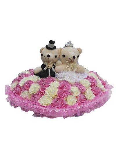 웨딩카장식조화