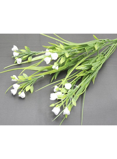 잎장미부쉬조화(화이트)