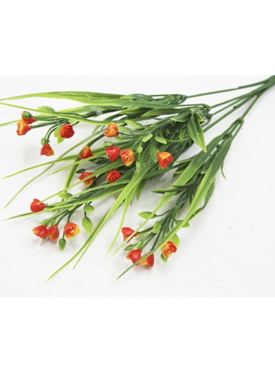 잎장미부쉬조화(오렌지)