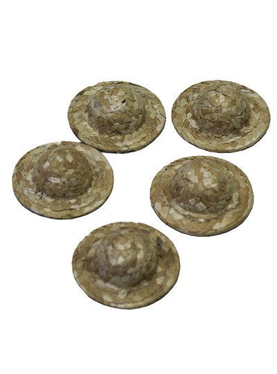 밀짚모자악세사리5cm(10개)