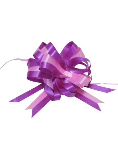 자동리본(꽃핑크)10개