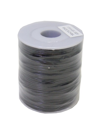 치즈끈리본(퐁퐁입)1mm(검정)100yd