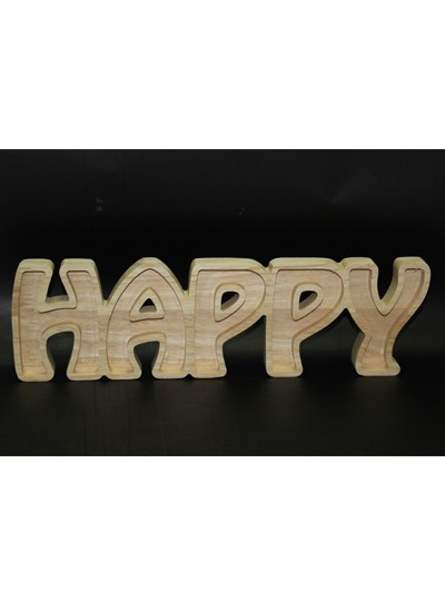 해피목각(34cm*10cm)