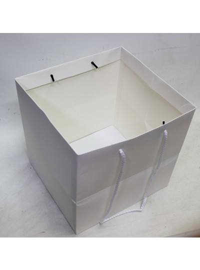 종이쇼핑백정사각(화이트)10개