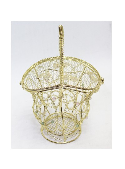 철재사탕바구니(금색)14cm*9cm*14cm*21cm