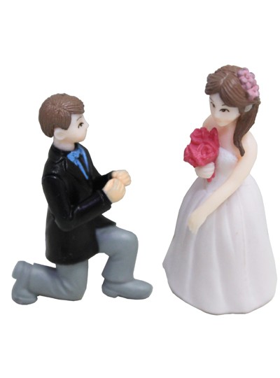 장식소품신랑신부(2.5cm*5.5cm)2개