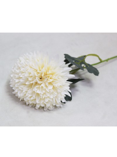 알륨가지조화1송이(크림)꽃크기11cm*전체길이55cm