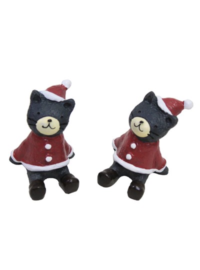 장식소품산타고양이(2개)3.5cm*6cm