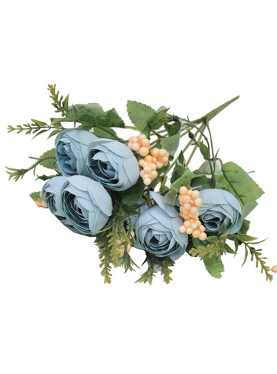 라넌큘러스조화부쉬(하늘)7줄기