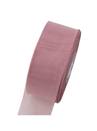 쉬폰리본(팥색)50yd