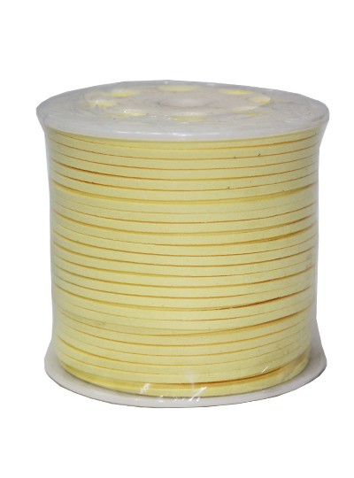 가죽끈리본(미색)100yd