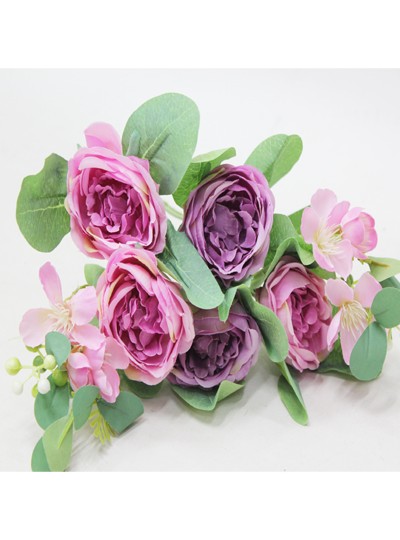 피오니장미부쉬조화(보라)7줄기