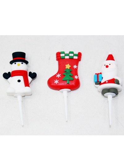 싼타인형장식픽(3p)