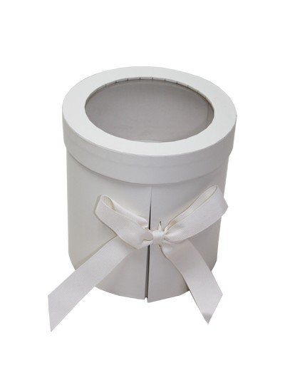 이단창문원형박스小(백아이보리)