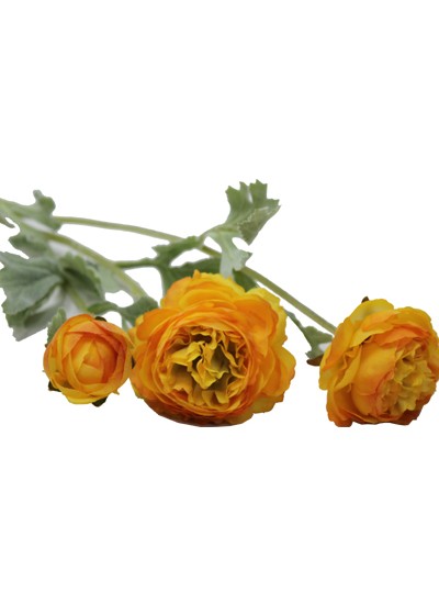 작약가지조화(노랑오렌지)3줄기