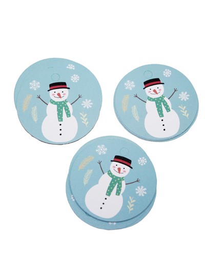 원형택5cm(눈사람)60개