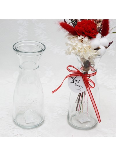 유리병(7.2cm*20cm(밑면7.2cm)