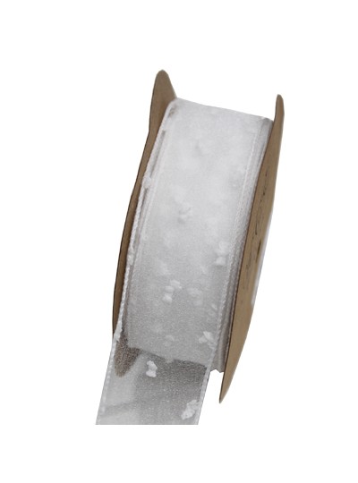 러플오간디리본4cm(화이트)10yd