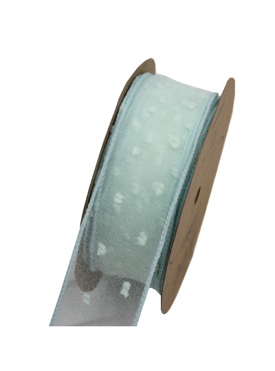 러플오간디리본4cm(민트)10yd