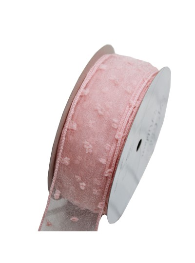 러플오간디리본4cm(핑크)10yd