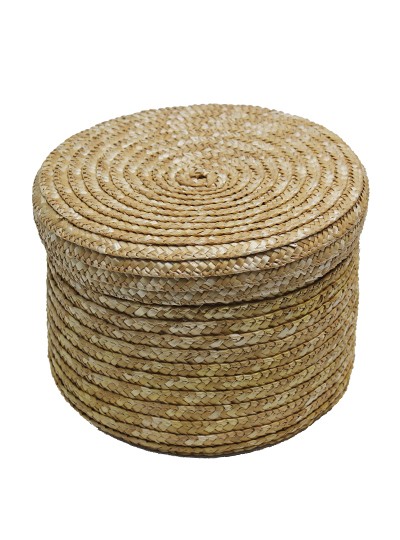 밀짚원형바구니(3p)자연색