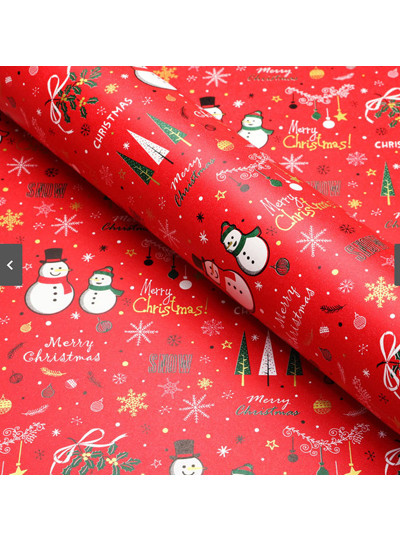 크리스마스종이롤 눈사람(적색)20M