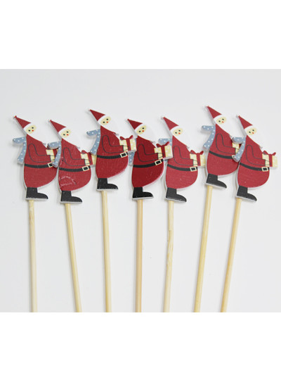 산타목각픽(배불뚝이)7개(2.5cm*5cm*28cm)