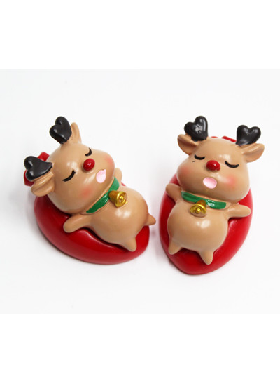 장식품 주머니루돌프(2p)3.5cm*5cm