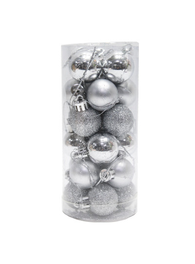 크리스마스볼3cm(실버)24개