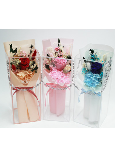 프리져브드장미 완성품(케이스쇼핑백)6개