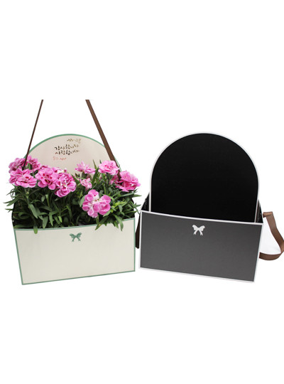 플라워박스대10개(검정5,미색5)끈,캡 포함