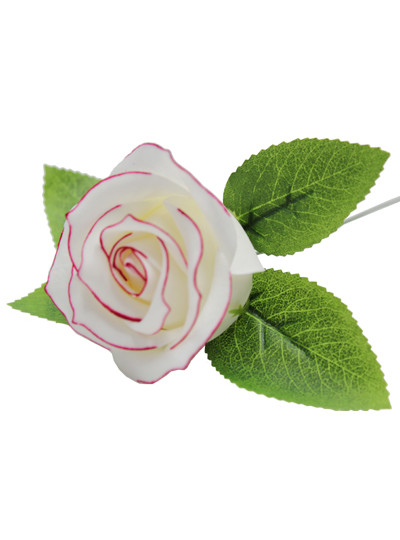 샤넬비누장미(라인핑크)25개(꽃대포함)