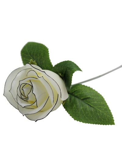 샤넬비누장미(라인블랙화이트)25개(꽃대포함)