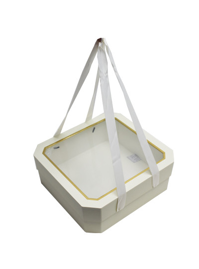 직사각 과일,꽃박스(2p)아이보리