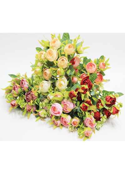 라넌큘러스조화부쉬(6줄기)꽃10송이