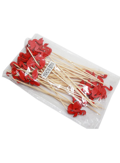 홍학픽(빨강)50개(2cm*2cm*13.5cm)