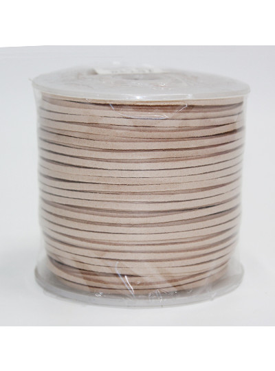 가죽끈리본(베이지)100yd