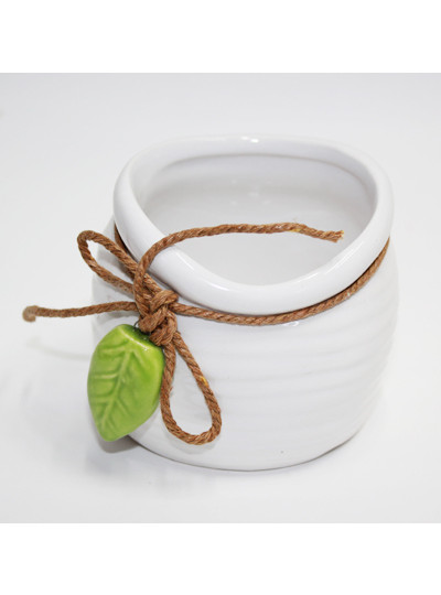 나뭇잎도자기 미니화분(7.5cm*7.5cm)