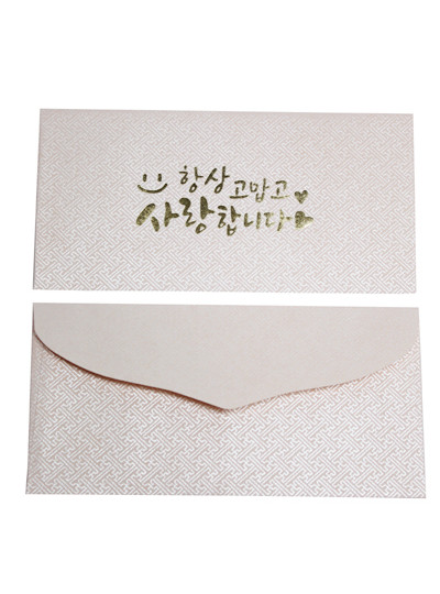 벌크사랑 용돈봉투(핑크)10매(17cm*8.5cm)